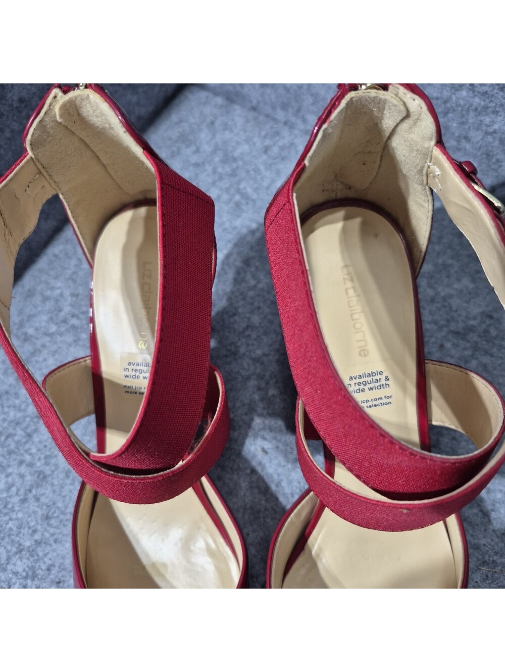 Liz Claiborne Keegan Stiletto Heels Size 9M Red  Pumps - Picture 3 of 15